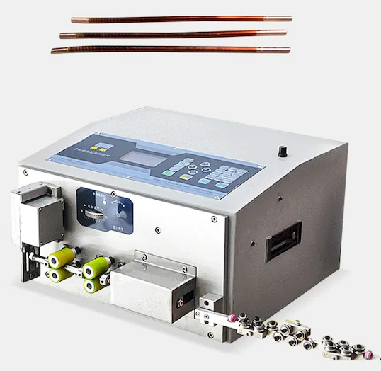 Stroj na odizolování a stříhání lakovaných drátů WPM-1-6 - Poloautomatický drátěný kartáčovací stroj